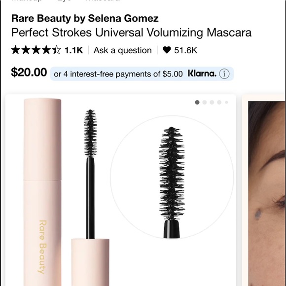 Rare Beauty by Selena Gomez
Perfect Strokes Universal Volumizing Mascara - Picture 2 of 5
